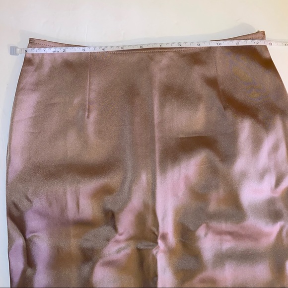 Georgia Alice INTERMIX Maxi Satin Tube Skirt in Beige Size 2 - Picture 14 of 16